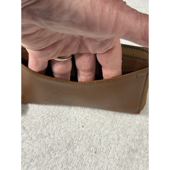 Fossil Caroline RFID Slim Bifold Brown Leather Wallet Sz 6X4x1 - Picture 7 of 11